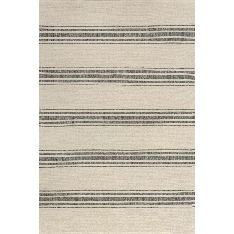 Breakwater Bay Aloizas Striped Cotton Area Rug | Wayfair
