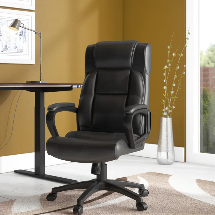 Lorell Soho High-Back Leather Executive Chair