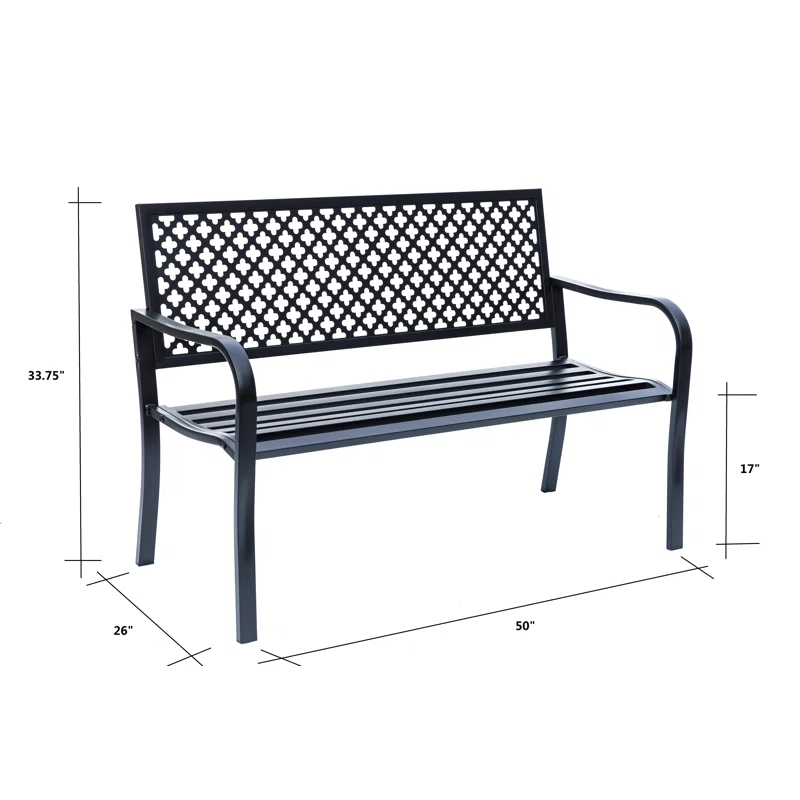 GARDEN BENCH Metal Outdoor Bench