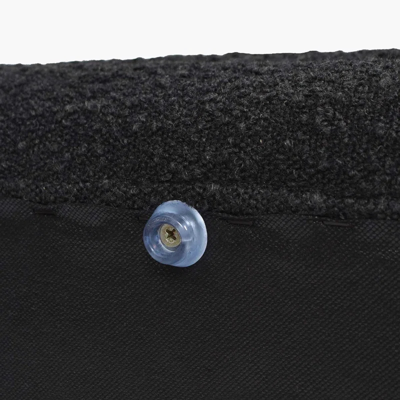 Everly Quinn Boucle Upholstered Storage Bench