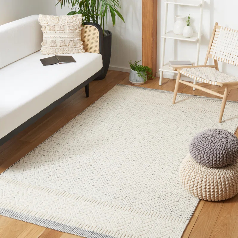 Martha Stewart Rugs Martha Stewart Hand Loomed 65% Wool And 35% Cotton Chevron Rug