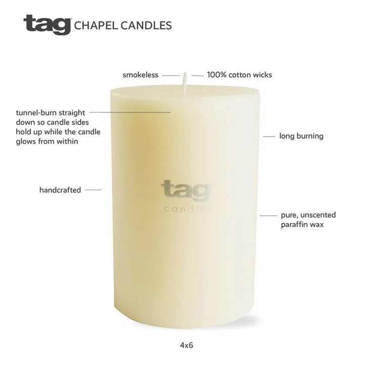 TAG Unscented Votive Candle