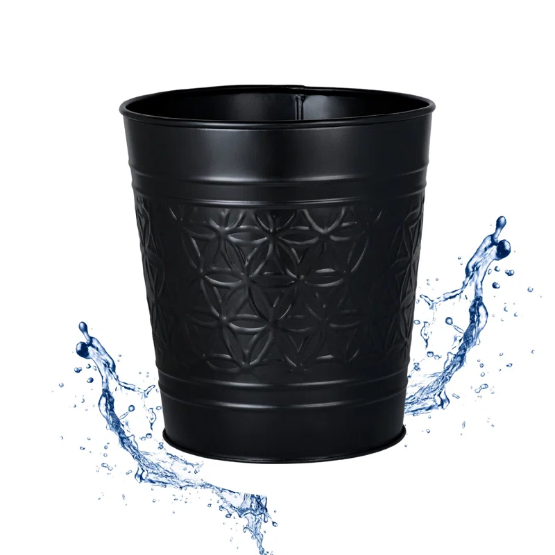 Alley Metal Open Waste Basket - 1.7 Gallons