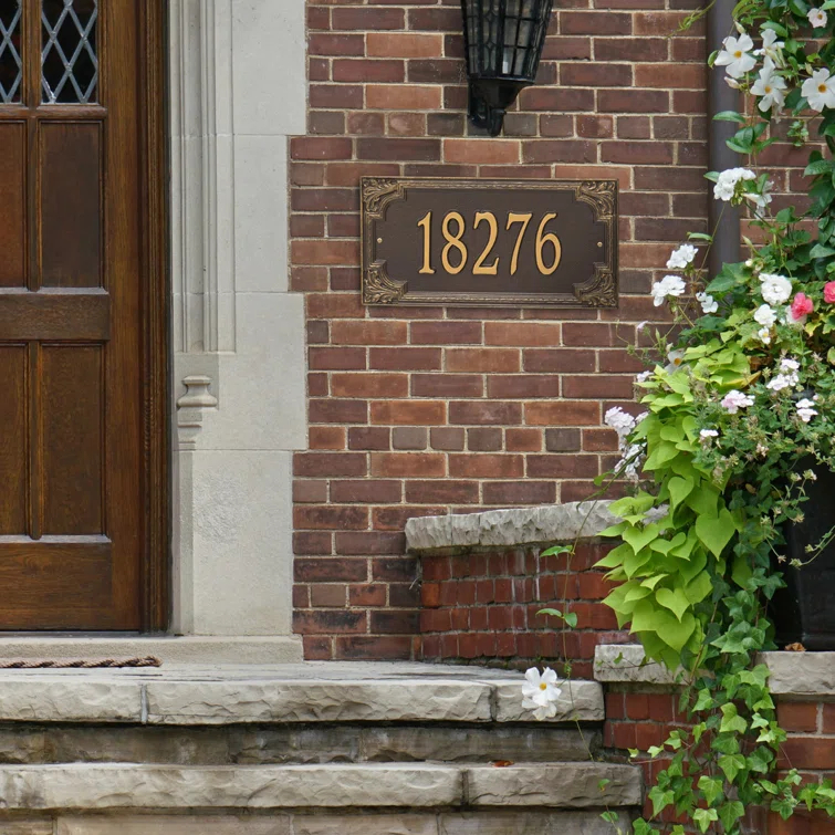 Bronze Williamsburg 1-Line Personalized Metal Plaque