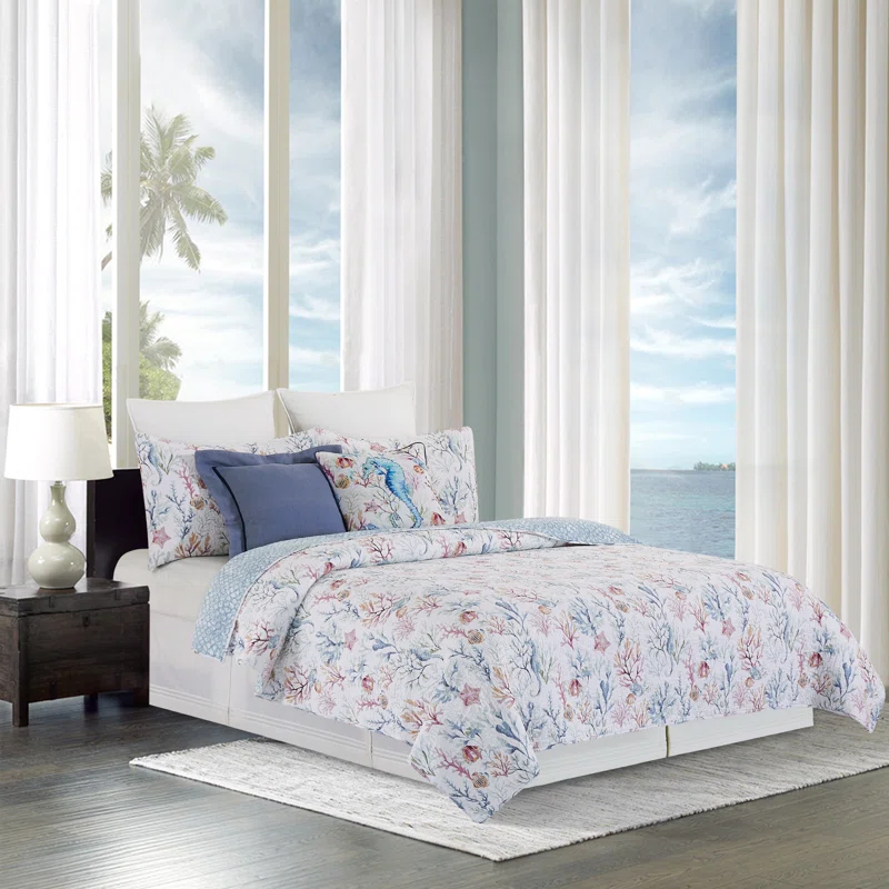 Quilt Set Cotton Reversible and Machine Washable (Set of 3)