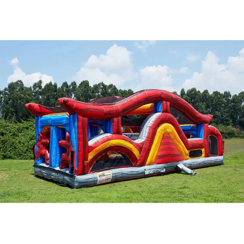 JumpOrange JumpOrange Shadow Obstacle Course Bounce House for Kids and Adults (with Blower)