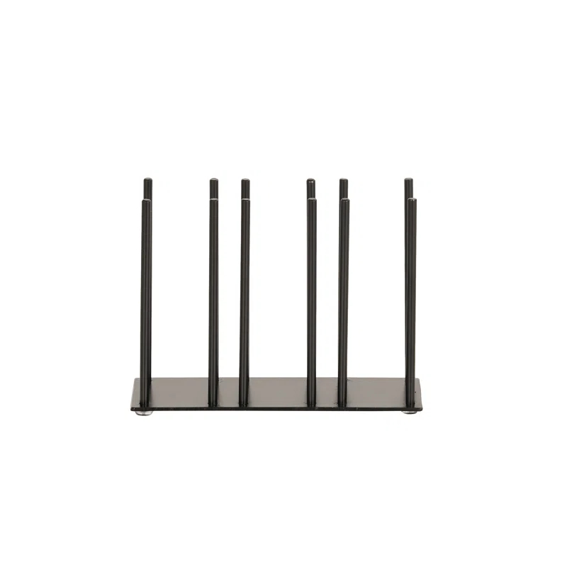 Cal-Mil Iron Black 3-Section Horizontal Ramekin and Lid Organizer