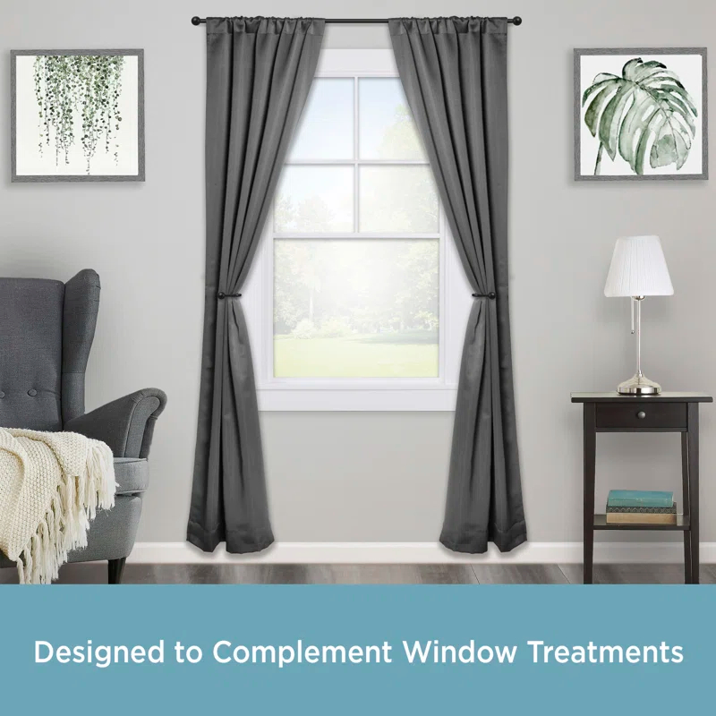 Kenney Ball Holdbacks Steel Curtain Holdback (Set of 2)