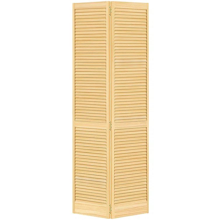 Kimberly Bay Bi-fold Traditional Louver-Louver Unfinished 80 x 28