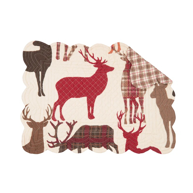 Loon Peak® Plourde Cotton Animals/Nature Rectangle Placemat (Set of 6)