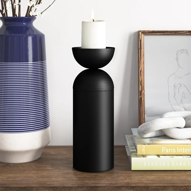 Joss & Main Alex Metal Tabletop Candlestick