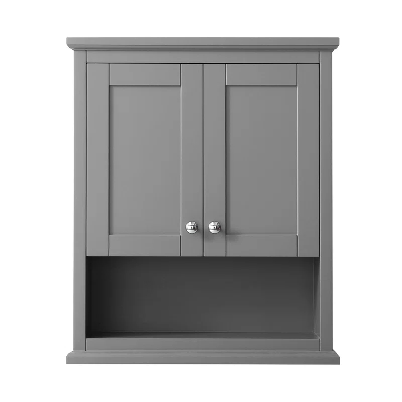 Wyndham Collection Avery Solid Wood Wall Over The Toilet Storage