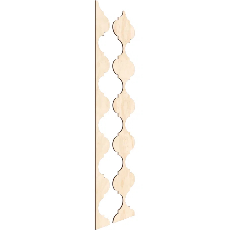 Ekena Millwork Marrakesh Adjustable Wood Decorative Slat Wall Panel Kit