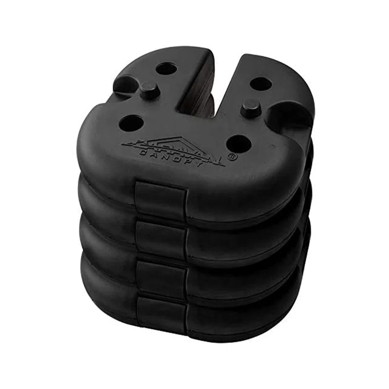 Caravan Canopy Caravan Canopy Black Plastic Weight for Canopy (Set of 4)