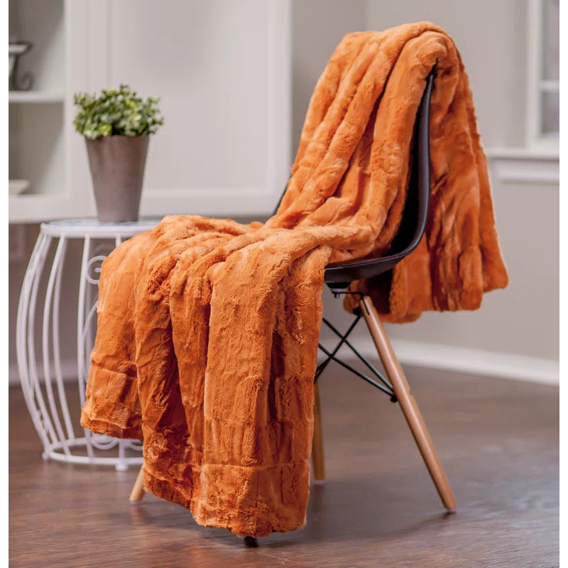 Chanasya Faux Fur Throw