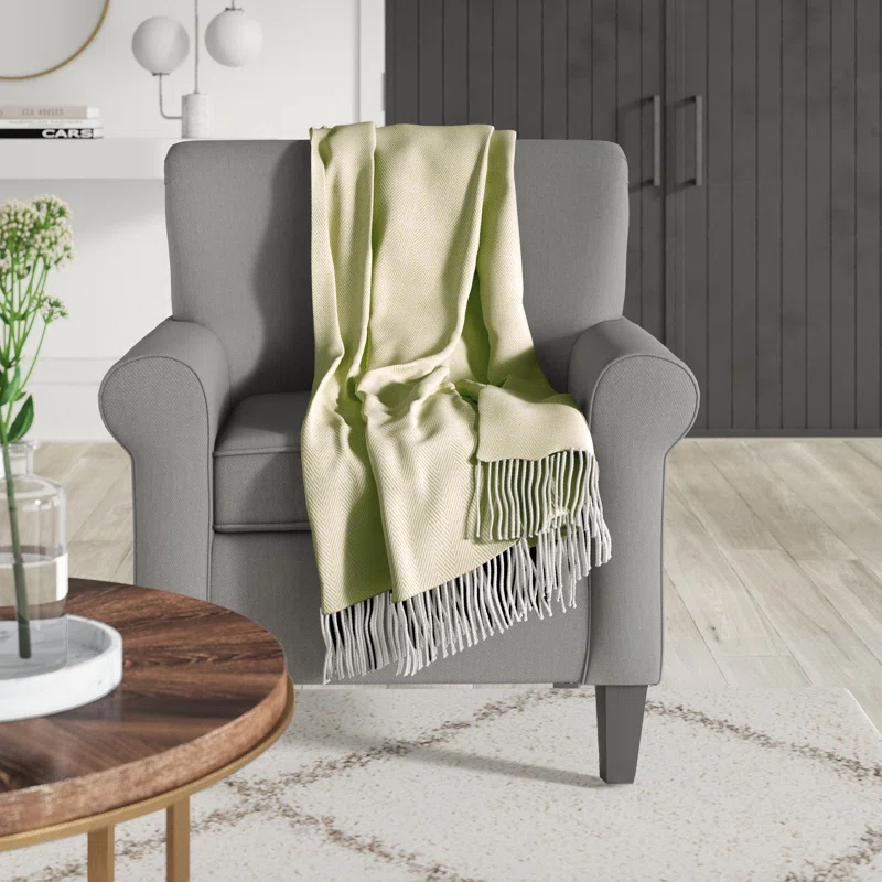 Saro Sevan Collection Hand Woven Throw Blanket