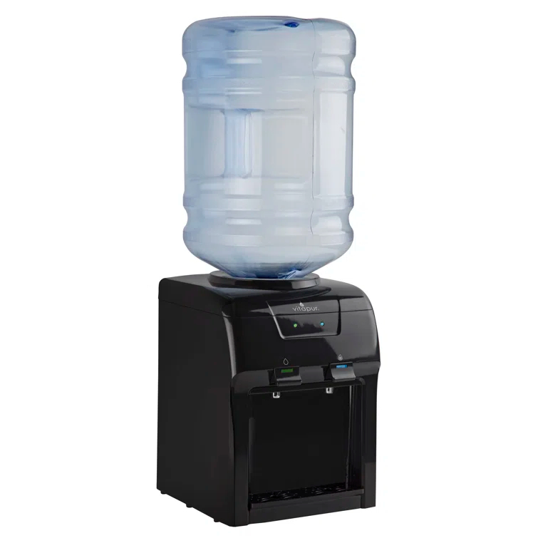 vitapur Vitapur Black Countertop Top Loading Electric Water Dispenser