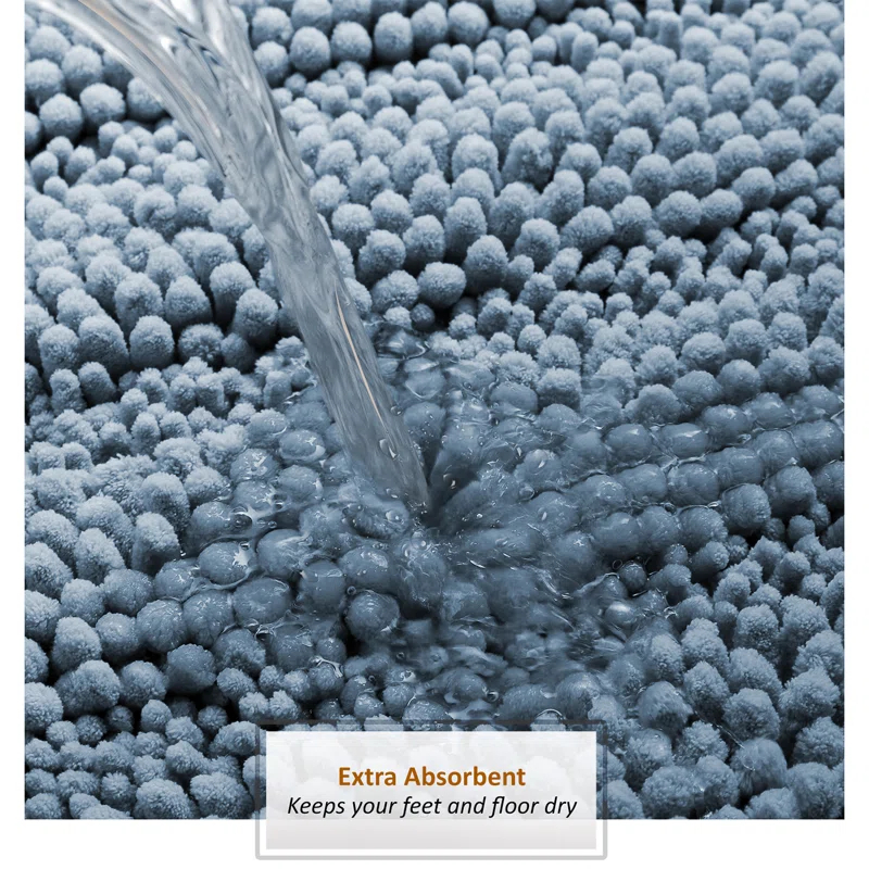 Clara Clark Clara Clark Chenille Extra Soft And Absorbent Bath Mat.