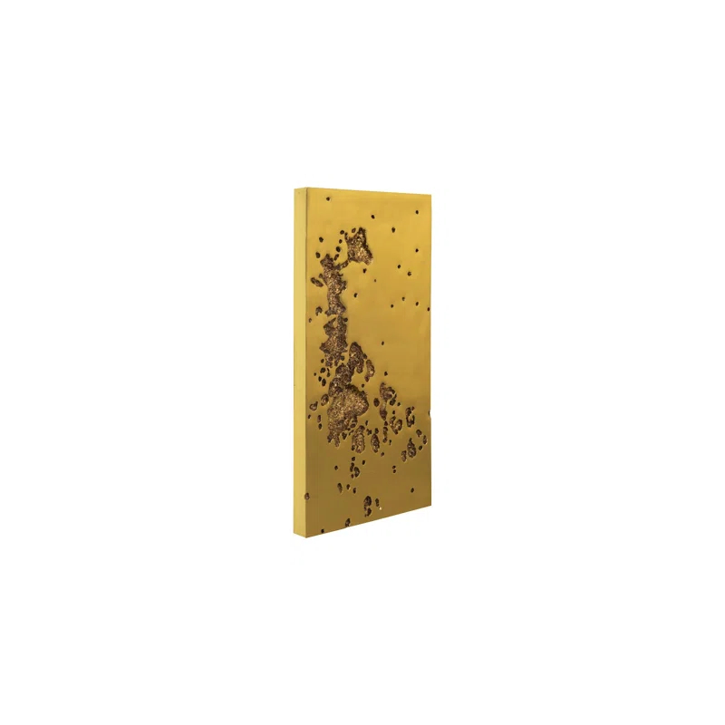 Phillips Collection Splotch Wall Art, Rectangle, Gold Leaf
