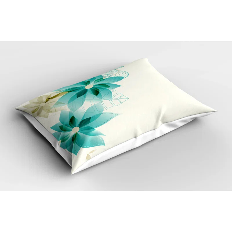 Ambesonne Tea Floral Bedding Set