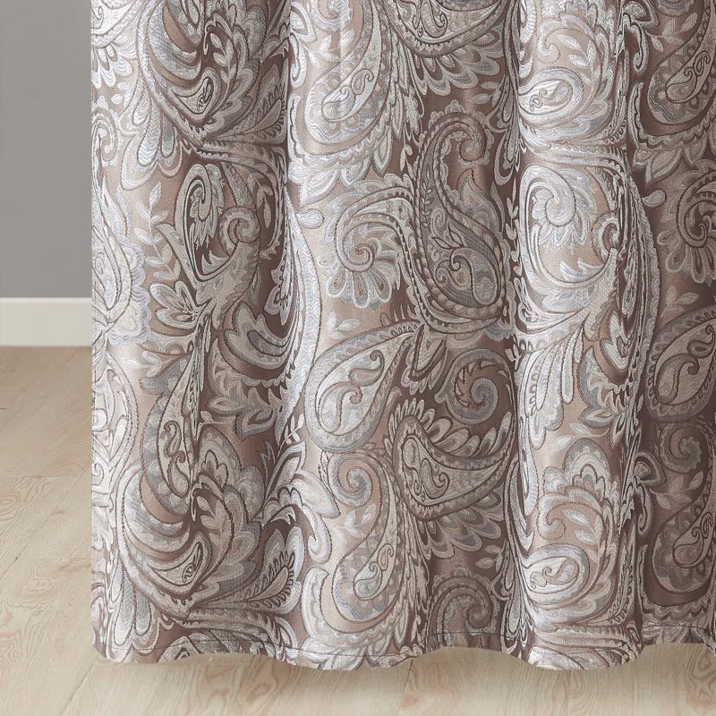 Madison Park Aubrey Paisley Jacquard Shower Curtain