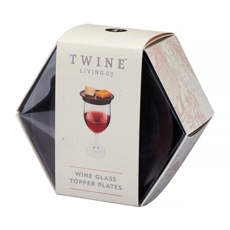 Twine Wine Glass Topper Appetizer Plates | Wayfair