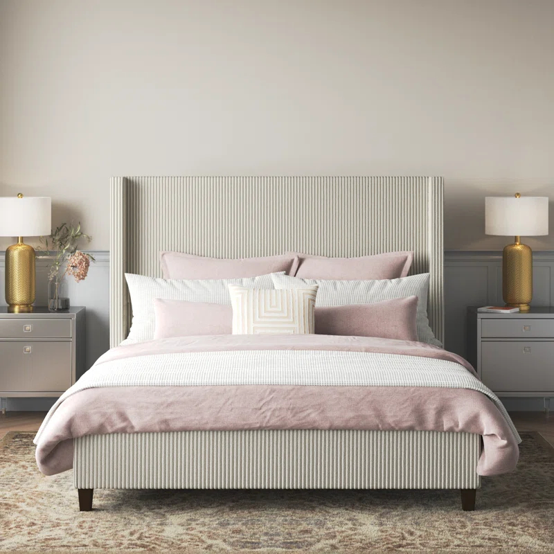 Willa Arlo™ Interiors Dunwoody Upholstered Wingback Platform Bed