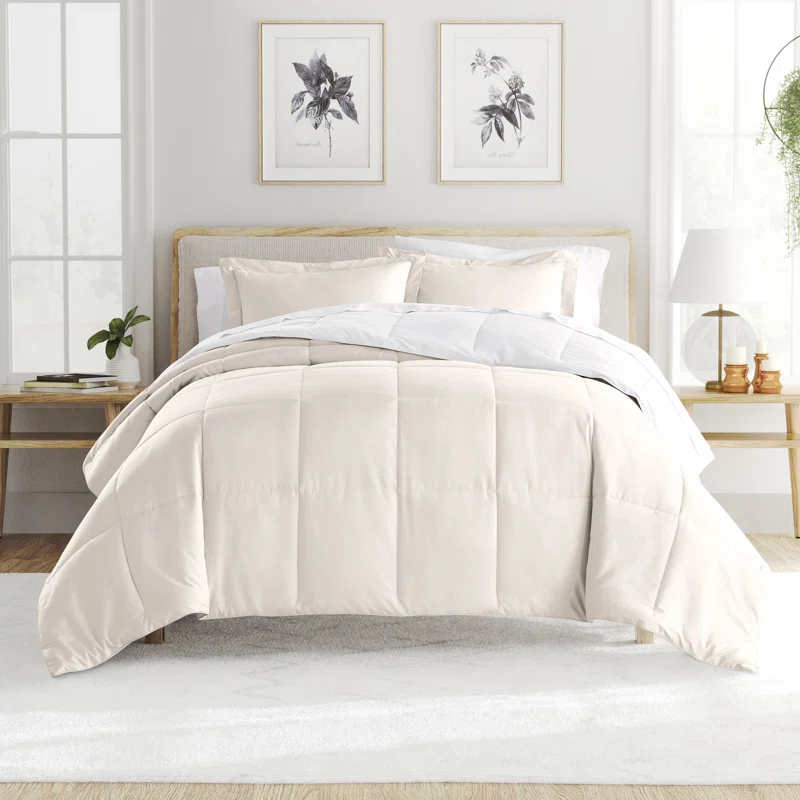 Becky Cameron Reversible Down-Alternative Comforter Bedding Set