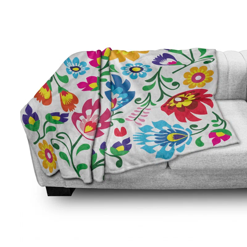 Ambesonne Hand Woven Throw Blanket