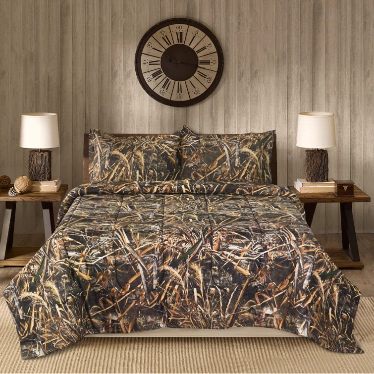 Realtree Realtree Max-5 Camo Comforter Set, Premium Polycotton Fabric, Camouflage Bed Set, Super Soft Forest Bedding Set Hunting & Outdoor, Machine Washable