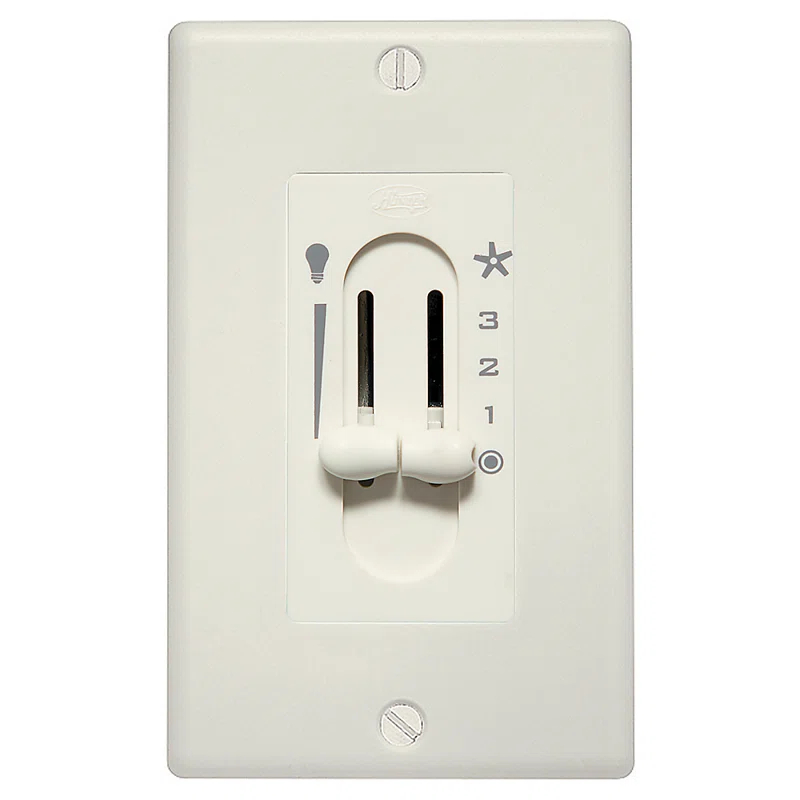 Hunter Fan Dual Slide Light and Ceiling Fan Wall Control