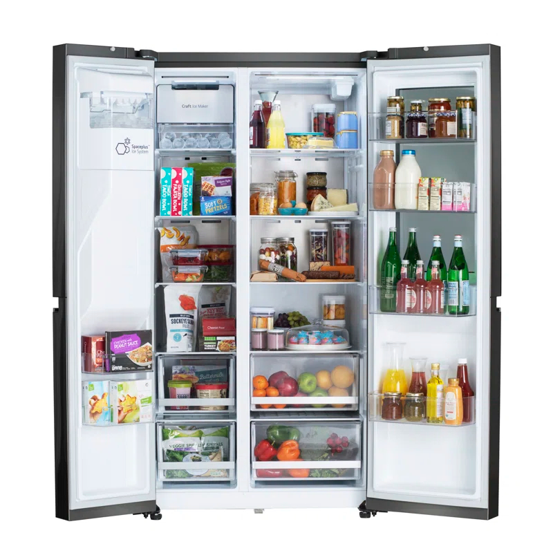 LG LG 27 cu. ft. Side by Side Smart Refrigerator w/ InstaView and Craft Ice