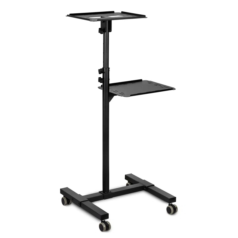 Mount-it Mount-It! Mobile Projector and Laptop Stand with 2 Shelves, Rolling Cart