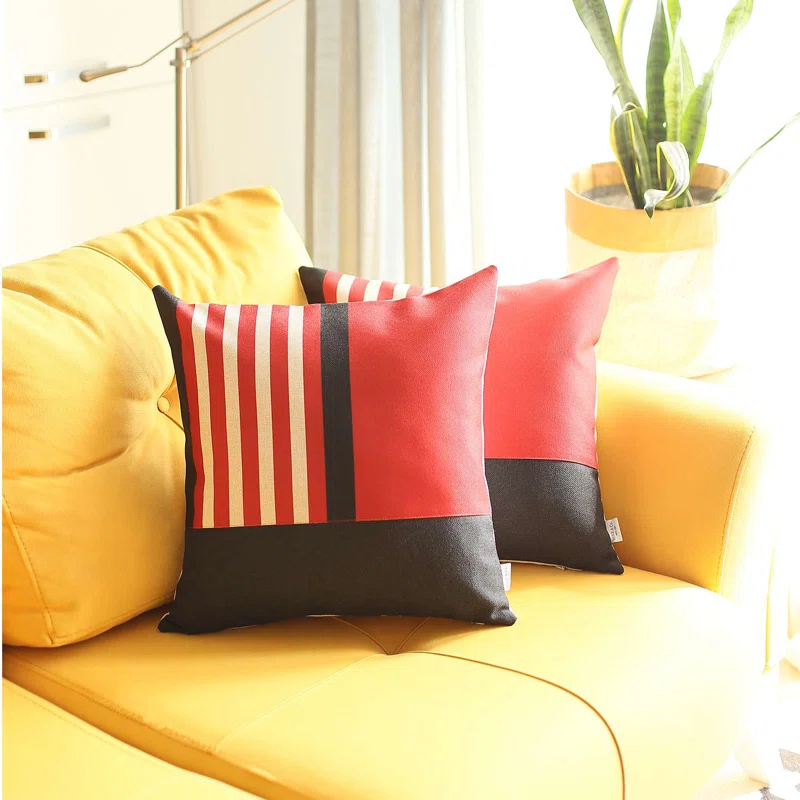 Mike&Co. New York Boho-Chic Abstract Pillow Cover (Set of 2)