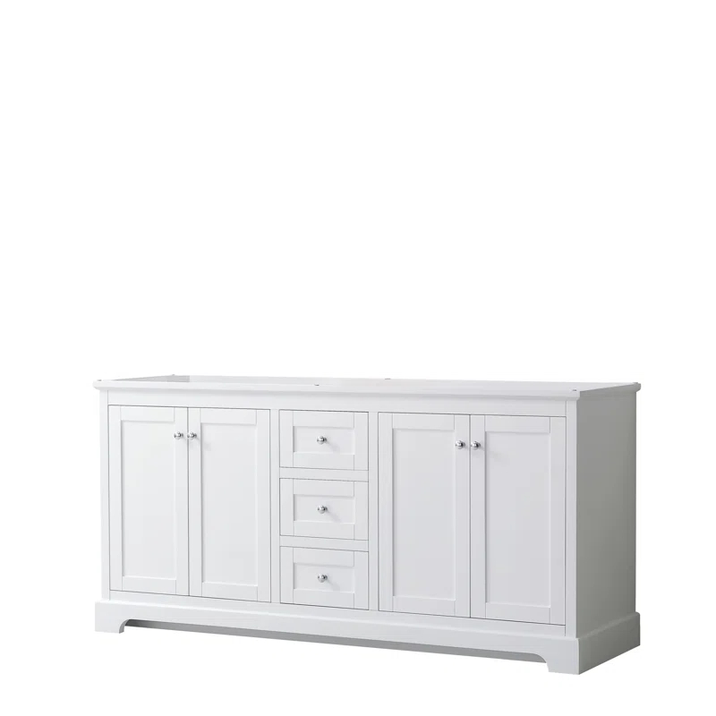 Wyndham Collection Avery 71" Double Bathroom Vanity Base Only