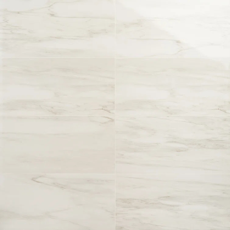 Bond Tile 12" x 24" Polished Marble Look Porcelain Floor and Wall Tile