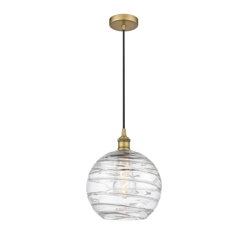 Innovations Lighting Athens Deco Swirl 1 - Light Single Drop Pendant Pendant