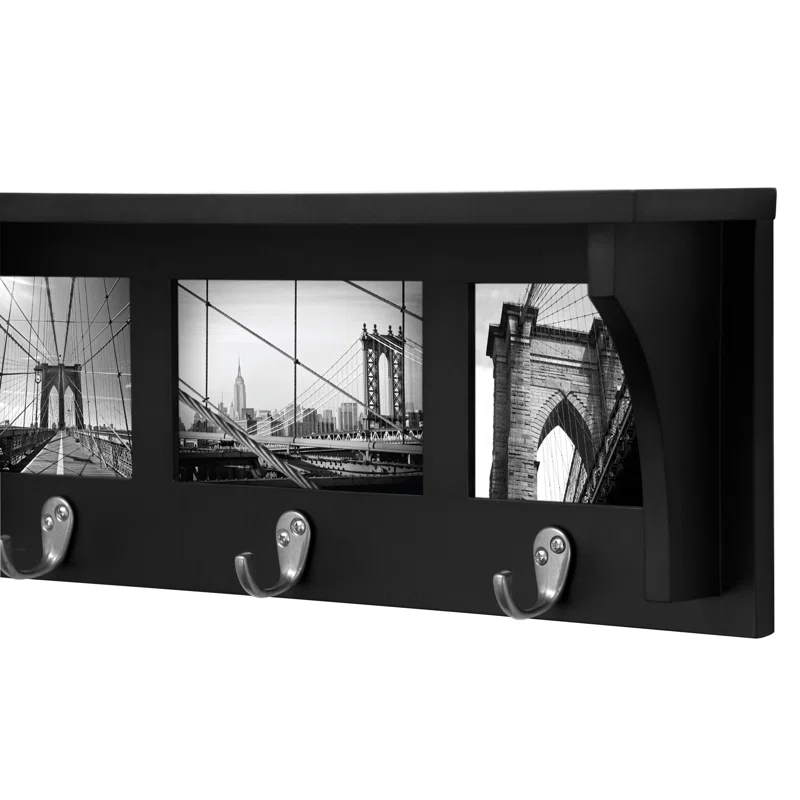 Winston Porter Lemire Wall 3 - Hook Wall Mounted Coat Rack