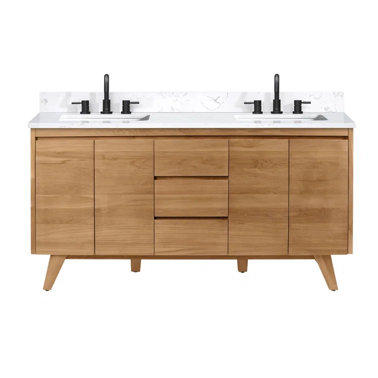Avanity Coventry 60" Double Bathroom Vanity with Engineered Stone Top