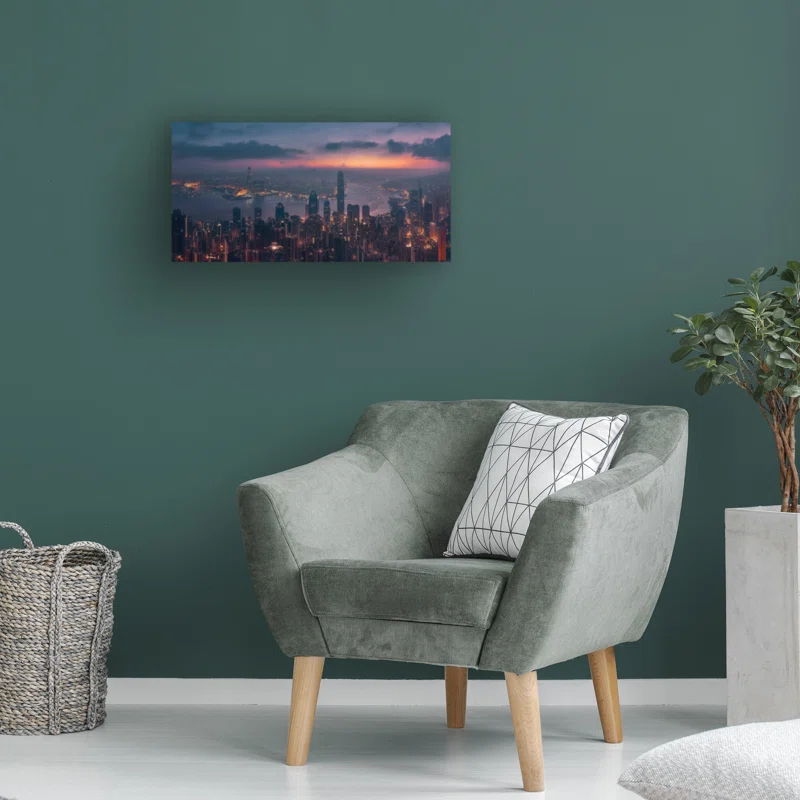 Trademark Fine Art " Sunrising Hong Kong " by Javier De La