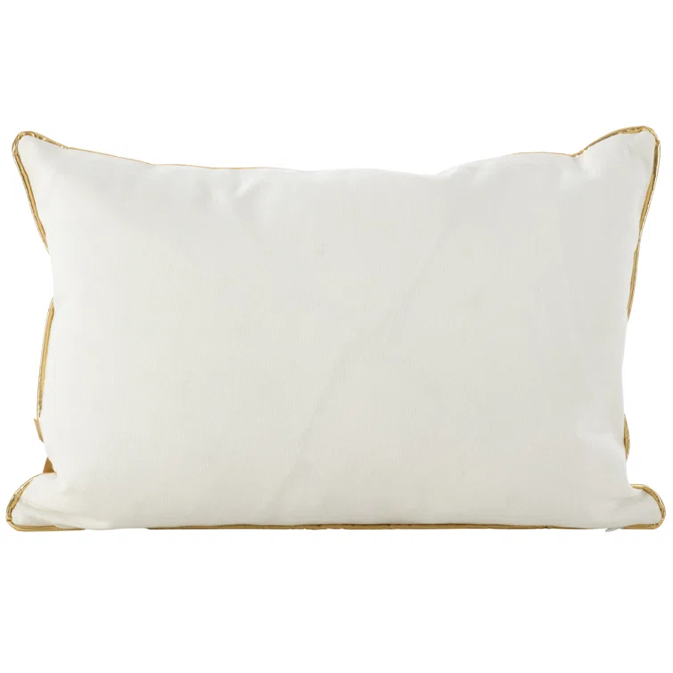 Saro Poinsettia Pillow Collection Floral Cotton Throw Pillow