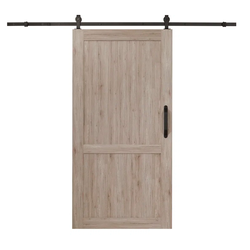 LTL Home Products Millbrooke 84'' Hollow Paneled with Installation Hardware Kit Barn Door