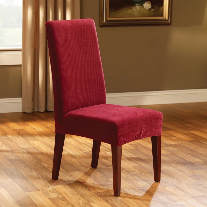 Sure Fit Stretch Pique Box Cushion Dining Chair Slipcover