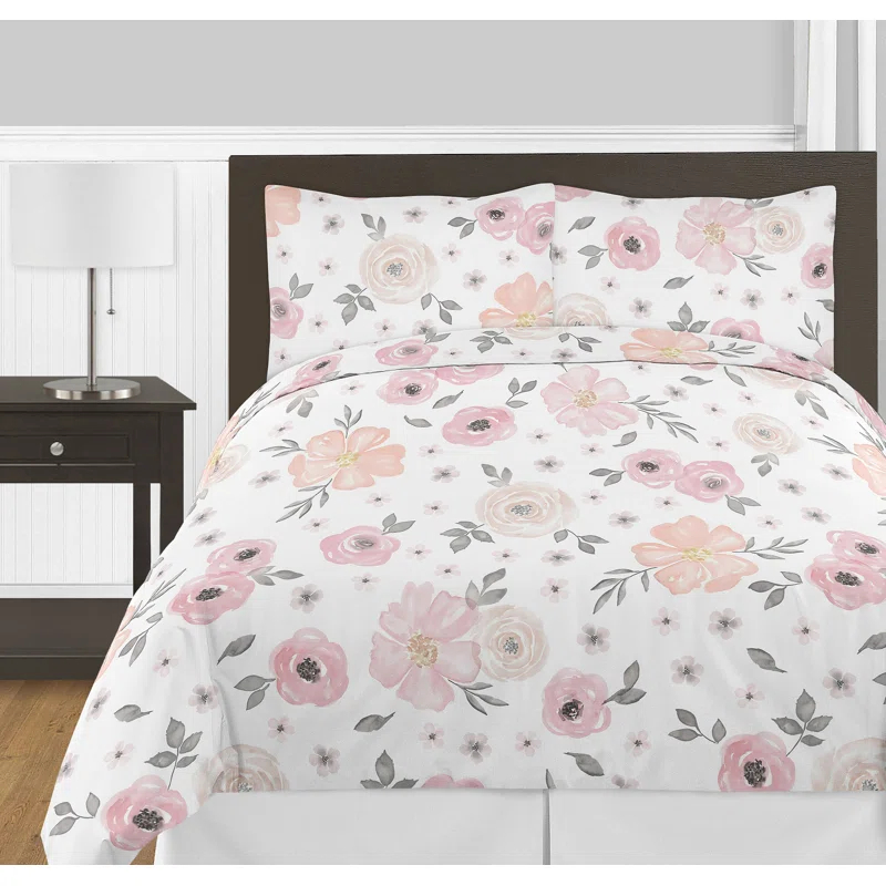 Watercolor Microfiber Comforter Set