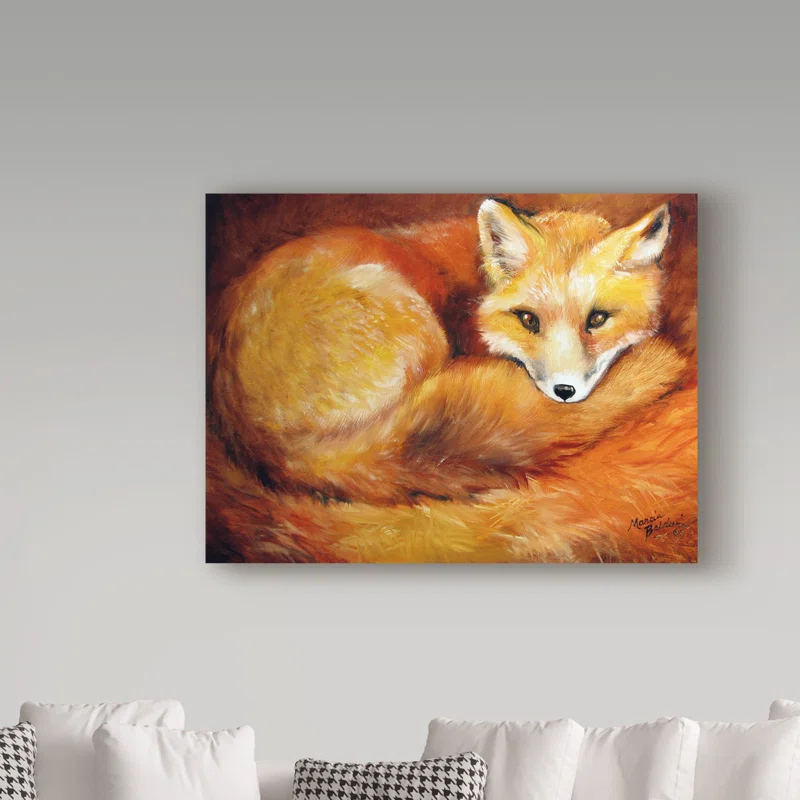 Trademark Fine Art Marcia Baldwin " Red Fox Den " by Marcia Baldwin
