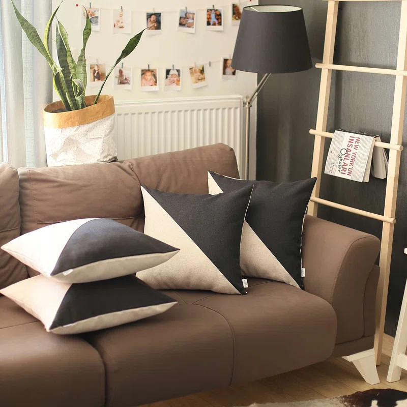 Mike&Co. New York Reversible Pillow Cover (Set of 4)
