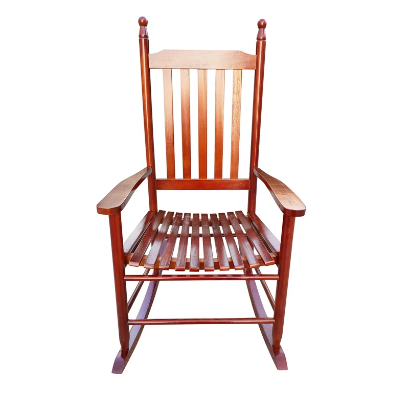 Wooden Porch Rocking Chair Brown