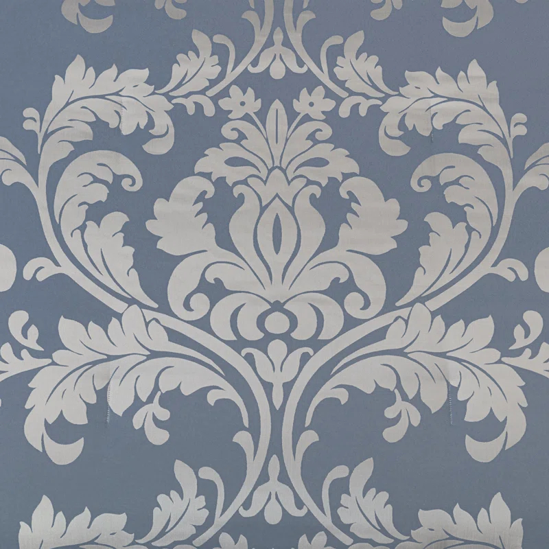 Chezmoi Collection Royale Jacquard Floral 7 Piece Comforter Set