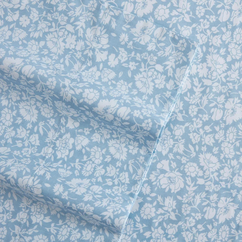 Laura Ashley Printed Cotton Percale Sheet Set