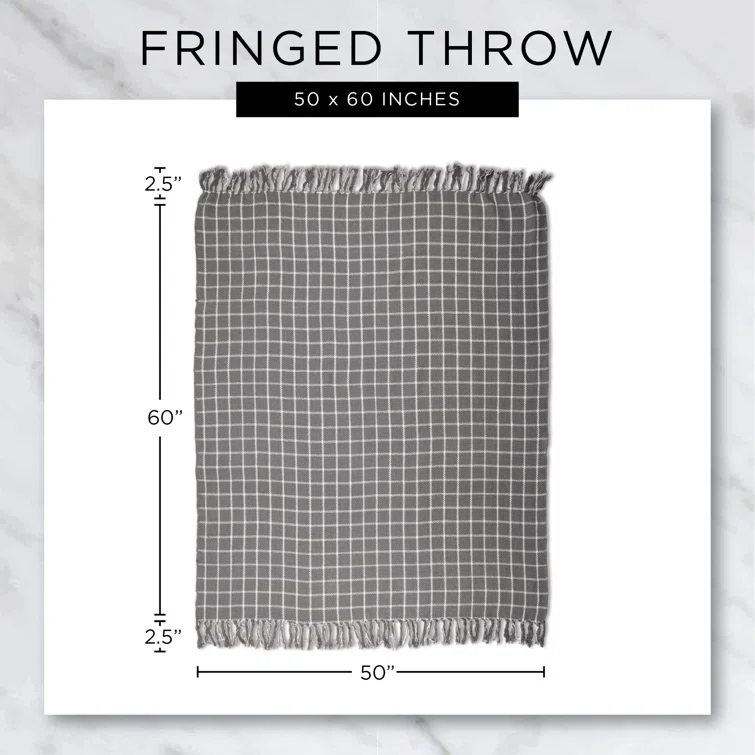 Design Imports Hand Woven Throw Blanket